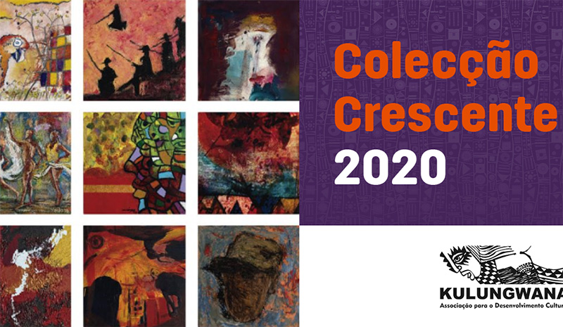 A Better Futures Art Award 2020 banner showcasing art and logos of Colecção Crescente and Kulungwana