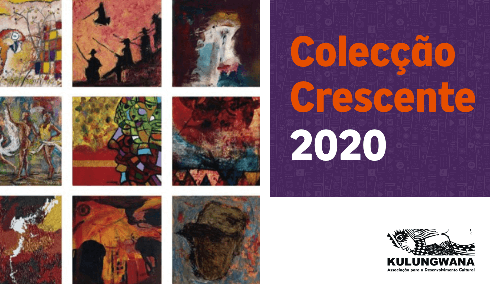 A Better Futures Art Award 2020 banner showcasing art and logos of Colecção Crescente and Kulungwana